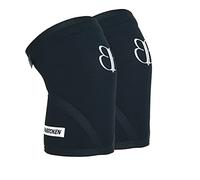 Banbroken | Rodilleras de Neopreno Pro V | Cross Training y Powerlifting | Material Premium | Soporte para menisco y ligamento | Levantamiento de pesas | 7 mm | 2 uds | XL | Negro