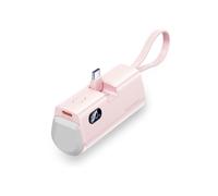 Banc de energía Vention de 4800mAh con pantalla LED (USB-C Lightning USB-C) 22,5W Rosa plegable Tipo USB-C