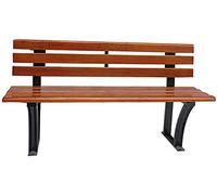 Banc de Parc, Banc de Jardin, Banc d'arrière-Cour, Banc de Jardin extérieur, Surface de Chaise en Bois anticorrosion, Banc de dossier de terraza, Chaise en fonte, siège de repos exté-estable