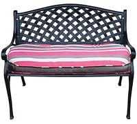 Banc de Parc, Banc de Jardin, Banc d'arrière-Cour, Banc de Parc de 101,6 cm, Banc de Jardin extérieur, bancs de terrasse 100% aluminio moulé résistant aux intempéries, Banc de Cour rétro 2 pl
