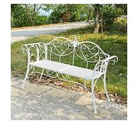 Banc de Parc, Banc de Jardin, Banc d'arrière-Cour, Banc de terrasse de Jardin, Banc d'extérieur, Banc de Jardin en fonte résistant aux intempéries et à la rouille, Banc Princesse 2 Places Avec d