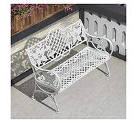 Banc de Parc, Banc de Jardin, Banc d'arrière-Cour, Banc de terrasse de Parc, Banc d'extérieur, Banc de Jardin rétro en aluminio moulé résistant aux intempéries, bancos de pelouse décoratifs, c