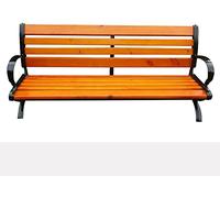 Banc de Parc, Banc de Jardin, Banc d'arrière-Cour, Banc d'extérieur, Banc de Salon de Balcon Avec Banc de dossier, Chaise de rangée de siège en Bois macizo en aluminio moulé Pour de Jardin