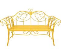 Banc de Parc, Banc de Jardin, bancs d'arrière-Cour, Banc de terrasse de Parc, bancs d'extérieur, Banc de Jardin en fonte résistant aux intempéries et à la ruille, Banc 2 Places Avec dossier et
