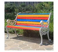 Banc de Parc, Banc de Jardin, bancs d'arrière-Cour, Banc de terrasse en Bois massif de 49 pouces, Banc de Jardin de Parc, Chaise de Porche en Bois anticorrosion de Couleur résistante aux intempéri