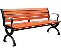 Banc de Parc, Banc de Jardin, bancs d'arrière-Cour, bancs de terrasse de Jardin, bancs de Parc extérieurs Avec accoudoirs de dossier, bancs extérieurs en fonte de Bois anticorrosion (cintura: 150