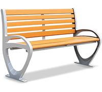Banc de Parc, Banc de Jardin, bancs d'arrière-Cour, mobilier d'extérieur, bancs de Parc en Bois massif en fonte Avec accoudoirs de dossier, résistant aux intempéries et pouvant accueillir 2 à 3