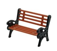 Banc de parc modèle - petit banc de parc, 1:75 sièges Park Street | Petit ornement de jardin, meubles de maison de, modèle d'aménagement de parc de rue pour scène de Train