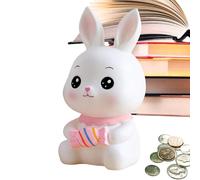 Banca Del Coniglietto - Salvadanaio Infrangibile, 13x24 cm Cartoon Rabbit Jar per Bambini | Figurina Animal Dioutlette, Salva Soldi, Giocattolo Decorativo, CASA, Camera, Regalo Bambino