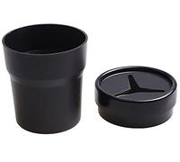 BANCHELLE Soporte para cambio de coche con tapa, soporte de almacenamiento para coche, cubo de basura portátil (negro, 1)