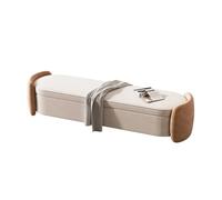 Banco al pie de la cama Dormitorio principal de lujo ligero, banco auxiliar, cama con almacenamiento, sofá lateral delantero, banco de sofá largo, banco for zapatos de entrada Taburete de cama(Yellow,