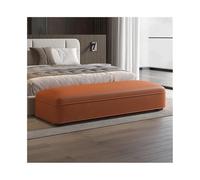 Banco al pie de la cama Taburete de lujo ligero for cabecera de cama, taburete sencillo y moderno for dormitorio, mesita de noche, sofá cama de cuero, guardarropa, banco largo Taburete de cama(Orange)