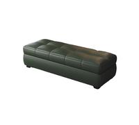 Banco Almacenaje Al Pie Cama con Tapa Abatible Rectangular Piel Sintética Ideal Entrada del Salón El Dormitorio Un Moderno Reposapiés con Ruedas(Green,80x40x40cm)