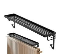 Banco Almacenaje Sobre Radiador - Instalación Sin Taladro | Estante Hierro Resistente Calor Con Diseño Protector | Para Baño, Cocina Y Salón, Organizador Ahorra Espacio Sostiene Libros Y Decoración Si