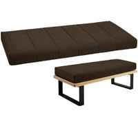 Banco antideslizante para exteriores e interiores, 120/150/80/90/130/180/100 cm y almohadilla para sillas largas de 2/3 plazas, bancos de comedor, columpios, sofás y porche de piel