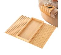 Banco Barandilla Tablero,Plegable con soporte antideslizante | Sofá Brazo Sostenedor de taza Mesa,Para Tumbona Silla Silla Sala Dormitorio Apartamento Bebidas Taza de Café Snacks Teléfono