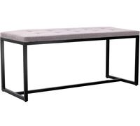 Banco barci tela gris 40x100x48 cm