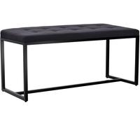 Banco barci tela negro 40x100x48 cm