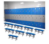 Banco cambiador de plástico ABS impermeable, duradero e higiénico para gimnasio, baño y piscina