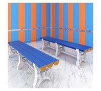 Banco cambiador, vestuario, paquete de 2 taburetes de plástico ABS para cambiar zapatos, asiento largo impermeable, para la escuela, baño, gimnasio, baño, piscina pública