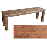 Banco clásico de madera de abeto 2012 tratado para mayor durabilidad, muebles de interior y exterior personalizado (200 x 38,5 x 50 cm, alerce) solución perfecta para asientos