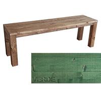 Banco clásico de madera de abeto tratado para mayor durabilidad, muebles de interior y exterior personalizado (200 x 38,5 x 50 cm), elegante asiento de madera perfecto para el hogar y el jardín