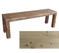 Banco clásico de madera de abeto tratado para mayor durabilidad, perfecto para interiores y exteriores, personalizado (100 x 38,5 x 50 cm), elegante elemento de mobiliario para el hogar y el jardín