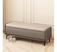 Banco con almacenamiento Banco al final de la cama con cubierta suave Almacenamiento de cuero sintético,Reposapiés tapizado rectangular con almacenamiento, dormitorio tapizado extralargo(G,80*40*40cm/