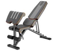 Banco Con Mancuernas, Silla De Fitness Ajustable Y Banco De Vuelo De Plegado Rápido Para Un Entrenamiento De Cuerpo Completo En Tu Gimnasio En Casa.