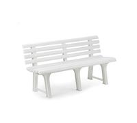 EDP Banco con Respaldo IPAE Progarden ORCHIDEA Blanco Polipropileno (145 x 49 x 74 cm)