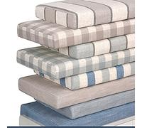 Banco de 3 plazas para interiores y exteriores, 120 cm de largo, para jardín, columpio, patio, comedor, cocina, 5 cm de grosor