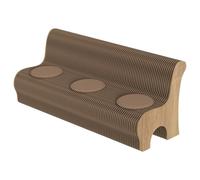 Banco de acordeón retráctil para sofá, silla, taburete de papel plegable con respaldo y cojín, asiento de papel kraft multiusos para escuela, tienda, sala de estar y comedor
