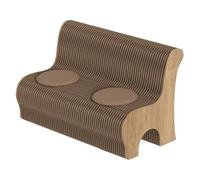 Banco de acordeón retráctil para sofá, silla, taburete de papel plegable con respaldo y cojín, asiento de papel kraft multiusos para escuela, tienda, sala de estar y comedor