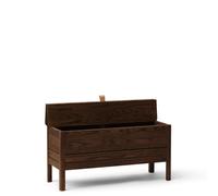 Form & Refine A Line banco de almacenamiento 90 cm Roble ahumado
