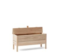Form & Refine A Line banco de almacenamiento 90 cm Roble blanco
