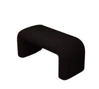Banco de almacenamiento acolchado bajo para sofá, estructura de madera maciza, esquinas redondeadas de espuma de alta densidad, ideal para sala de estar y dormitorio, muebles otomanos versátiles