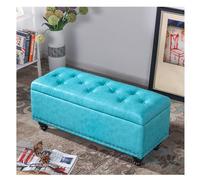 Banco de almacenamiento acolchado para dormitorio, caja de almacenamiento de gran capacidad, elegante asiento de cama con almacenamiento oculto, muebles que ahorran espacio para la nización del hogar