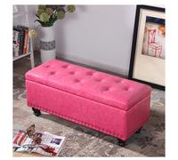 Banco de almacenamiento acolchado para dormitorio y entrada, otomana de gran capacidad con asiento, elegante para muebles de final de cama para decoración del hogar