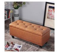 Banco de almacenamiento acolchado para mesita de noche, caja de almacenamiento de gran capacidad, asiento elegante y funcional con almacenamiento para decoración y decoración del hogar