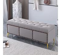 Banco de almacenamiento acolchado y zapatero, patas ajustables, taburete de entrada versátil para sala de estar y pasillo, diseño elegante y funcional