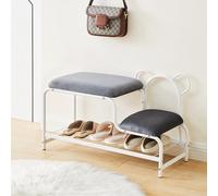 Banco de almacenamiento con asiento, moderno armario organizador de zapatos para sala de estar, dormitorio, entrada, pasillo, reposapiés otomano funcional y zapatero