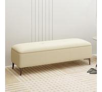 Banco de almacenamiento con parte superior elevadora, banco de almacenamiento tapizado, almacenamiento al lado de la cama, elegante reposapiés con almacenamiento oculto, perfecto para la nización del
