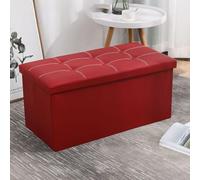 Banco de Almacenamiento de 76 cm, baúl con reposapiés, Banco de Entrada, Banco otomano con Almacenamiento, Asiento Plegable, reposapiés, Zapatero con Tapa abatible, 110 l de Espacio de almac