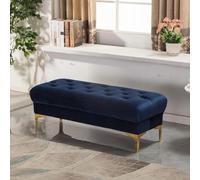 Banco de almacenamiento de terciopelo con reposapiés, tapizado para dormitorio, entrada o pasillo, nizer cuadrado con compartimento oculto, perfecto para decoración del hogar