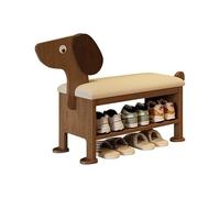 Banco de Almacenamiento de Zapatos de Dibujos Animados con cojín de Cuero, Bonito Organizador de Zapatos, Zapatero de Banco for la Puerta de Entrada.(80CM)