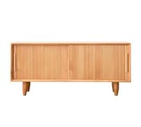 Banco de almacenamiento de zapatos de madera maciza natural de 2 niveles con puertas correderas, organizador de entrada para pasillo y vestíbulo, zapatero de gran capacidad con espacio de