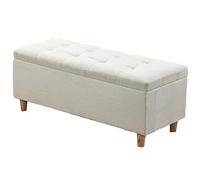 Banco de almacenamiento multifuncional con cojín, elegante reposapiés y nizer para dormitorio y sala de estar, contenedor grande para mantas, 60 x 40 x 40 cm, solución de almacenamiento de zapatos