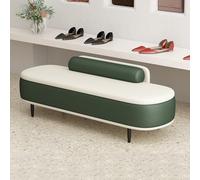 Banco de almacenamiento otomano moderno con almohada lumbar para entrada y sala de estar