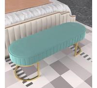 Banco de almacenamiento para pie de cama con asientos acolchados, banco de ventana con patas reposapiés para entrada, pasillo, sala de estar, dormitorio, elegante y funcional