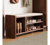 Banco de almacenamiento para zapatos, organizador de entrada otomano para puerta delantera, dormitorio y pasillo, gabinete funcional para zapatos y solución de almacenamiento al final de la cama